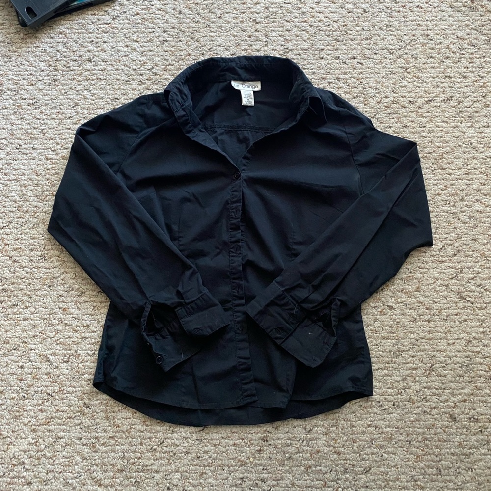 Le Grange Collared Button Down